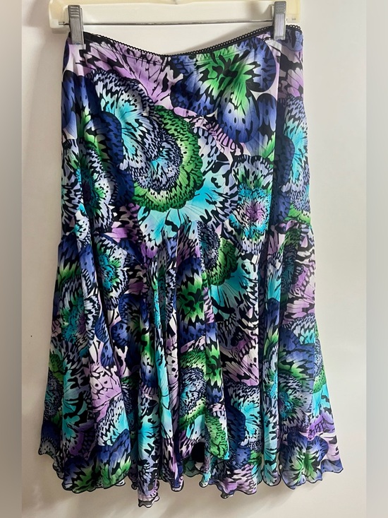 Notations Multicolor Butterfly A-Line Skirt Size 3X NWT New - Picture 2 of 4